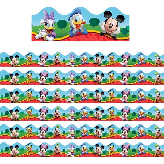 Eureka Mickey Mouse Clubhouse Characters Deco Trim, 37 Feet Per Pack, 6 Packs