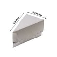 thumbnail image 3 of Efavormart 10 Pack | 4"X2.5" Silver Single Slice Triangular Cake Boxes With Scalloped Top, Party Favor Gift Box, 3 of 5