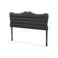 thumbnail image 2 of Baxton Studio Emma Modern and Contemporary Dark Grey Fabric King Size Headboard, 2 of 6