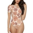 thumbnail image 2 of Picia Mushrooms2 Womens One Piece Swimsuits Modest Tummy Control Bathing Suits Lace Up Slimming Swim Suit-Medium, 2 of 9