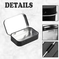 thumbnail image 2 of 2 PCS Small Storage Box with Lid Rectangular Small Tin Boxes Metal Box with Lid Small Tin Box for Home Storage Black, 2 of 7