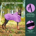 thumbnail image 2 of Kuoser Dog Raincoat, Waterproof Windproof Rain Jacket for Small Medium Large Extra Large Dogs, Pink, M, 2 of 7