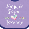 thumbnail image 4 of Inktastic Nana and Papa Love Me Heart Grandchild Boys or Girls Baby Bib, 4 of 4