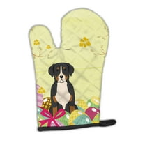 Carolines Treasures BB6037OVMT Easter Eggs Greater Swiss Mountain Dog Oven Mitt Large multicolor