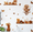 D, variant on Btomtd Wall Stickers, Autumn Lemon Tree Squirrel Pattern Decals, Fall Wall Sticker for Living Room Bedroom Entryway, 2 Sheets 23.6"x11.8" Per Sheet, C