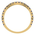 thumbnail image 5 of 0.36 ctw Wedding Band for Women - 18K Yellow Gold Simulated Tanzanite Stackable Eternity Ring, 5 of 6