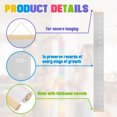 thumbnail image 3 of Uxcell Growth Chart for Wall, 77" x 8" Removable Canvas Height Chart Ruler, Hanging Measurement Ruler for Bedroom Playroom Wall Decor (Gray, Morandi Colors), 3 of 6