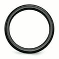 thumbnail image 2 of Edward Mirell Titanium Black Ti Triple Domed Grooved Edges 4mm Band EMR124, 2 of 5