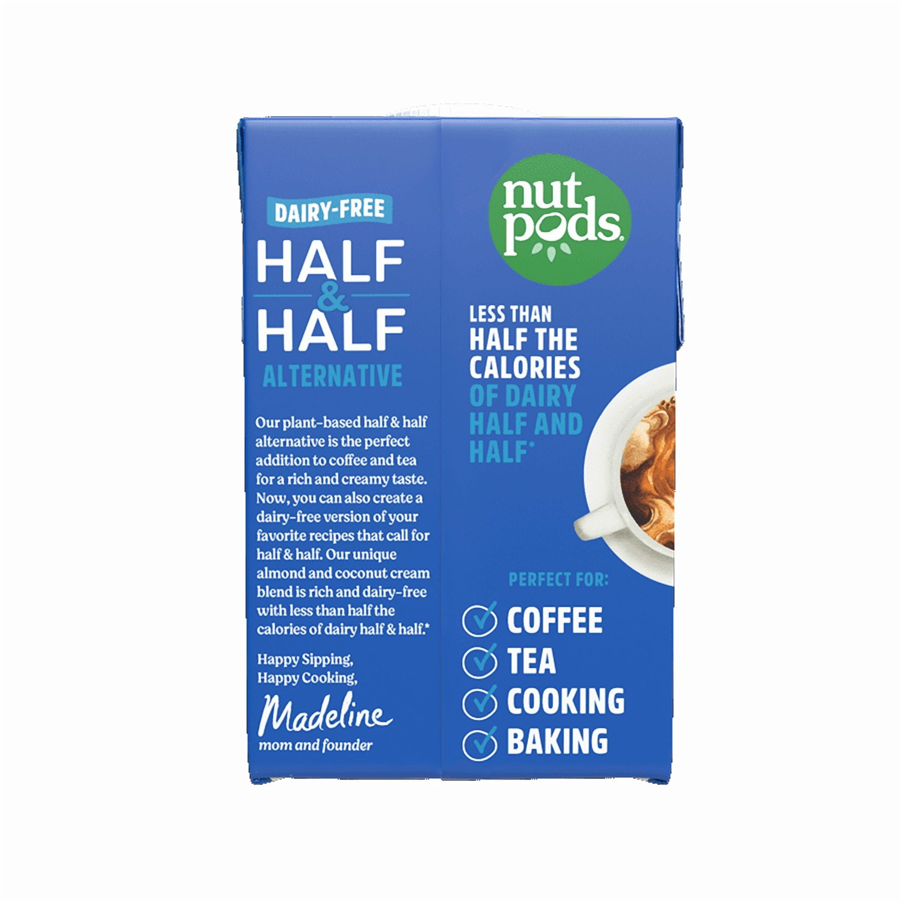 nutpods Dairy-Free Half and Half Alternative Almond Coconut Blend, 16 fl oz