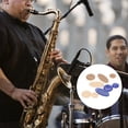 thumbnail image 2 of Pavo 3 Set of 27Pcs Saxophone Key Cover Key Shell Button Tenor Alto Sax Button Inlays Music Instrument Accessories (Blue Khaki Beige), 2 of 5