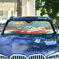 thumbnail image 4 of Qxltty Samoyed Dog Car Windshield Sunshades Foldable UV Rays Sun Visor Protector Keep Your Vehicle Cool 55×27.6in, 4 of 8