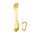 thumbnail image 1 of Wweixi Spork en Acier Inoxydable Intégré Repas de Fruits Camping Or 1ensemble, 1 of 6