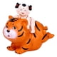 thumbnail image 1 of Hucha pequeña con forma de cerdito, regalo de cumpleaños, juguete infantil con forma de animal, caja para guardar cosas chica naranja, 1 of 9