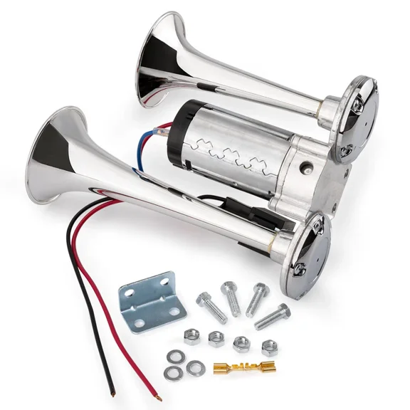 Super Loud Car Electric Horn 600DB 12V Dual Trumpets Truck Boat Train Speaker