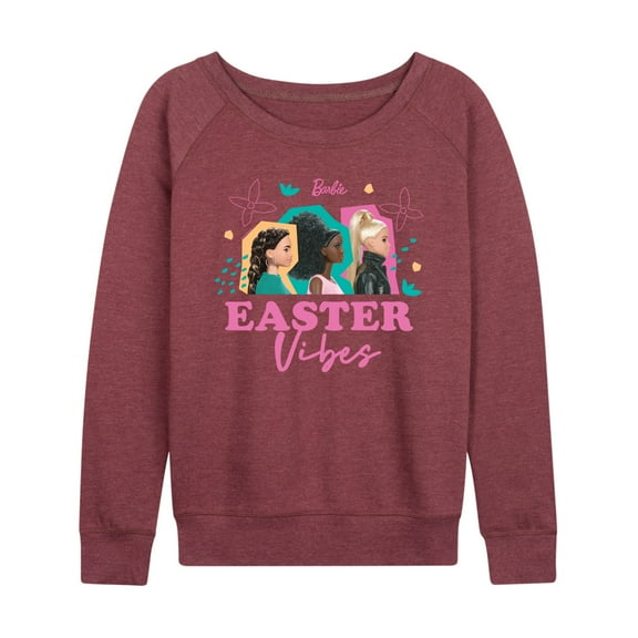 Barbie - Easter - Easter Vibes - Women's Lightweight French Terry Long Sleeve Shirt
