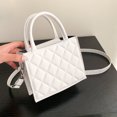 thumbnail image 1 of Bolsa de mano de moda para mujer, de mano pequeños con entramado rombal para niñas Ndcxsfigh Para Estrenar, 1 of 9