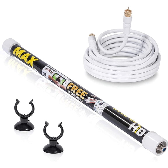 Magic Stick TV MAX HD - Digital TV Antenna Reception Signal Booster with 20ft Cable, Easy to Install