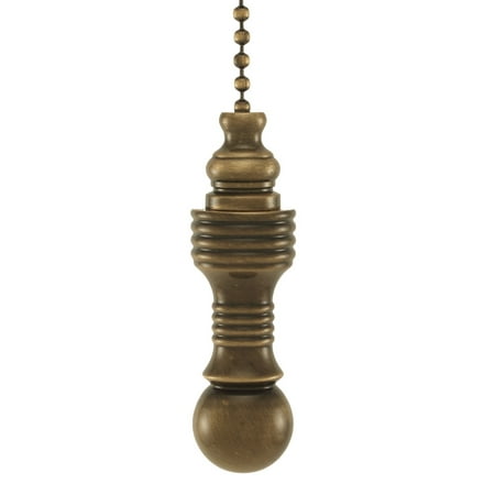 

Antique Brass Ball Fan Pull 1.75 h
