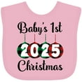 thumbnail image 3 of Inktastic Babys 1st Christmas 2025 Boys or Girls Baby Bib, 3 of 4