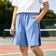 thumbnail image 2 of Boys' Athletic Shorts Lightweight Mesh Running Shorts Elastic Waist Soccer Basketball Shorts with Pockets Summer Shorts 9-10 Years Shorts Boys, 2 of 9