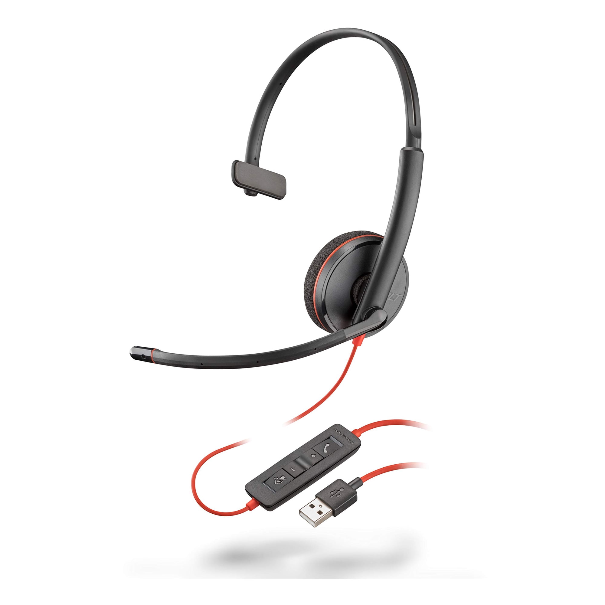 Plantronics Blackwire 3210 USB-A Headset, On-Ear Mono Headset, Wired