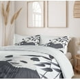 thumbnail image 6 of Ambesonne Animal Duvet Cover Sets, Panda in Zoo Chinese, 2-King, Cadet Blue White, 6 of 7