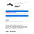 thumbnail image 2 of Front Brake Pad Set - Compatible with 1988 - 1999 GMC C1500 1989 1990 1991 1992 1993 1994 1995 1996 1997 1998, 2 of 2