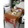 thumbnail image 6 of Orange Boho Table Cloth, Country Vintage Ethnic Abstract Geometric Waterproof Tablecloth for Rectangle Tables, Reusable Washable Fabric Table Cover for Restaurant Kitchen Dining Tables 54"x108", 6 of 6