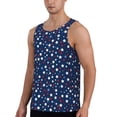 thumbnail image 2 of KLL Colorful Stars Print Men's Muscle Gym Workout Stringer Tank Tops Bodybuilding Fitness T-Shirts Tank Tops Men-3X-Large, 2 of 7