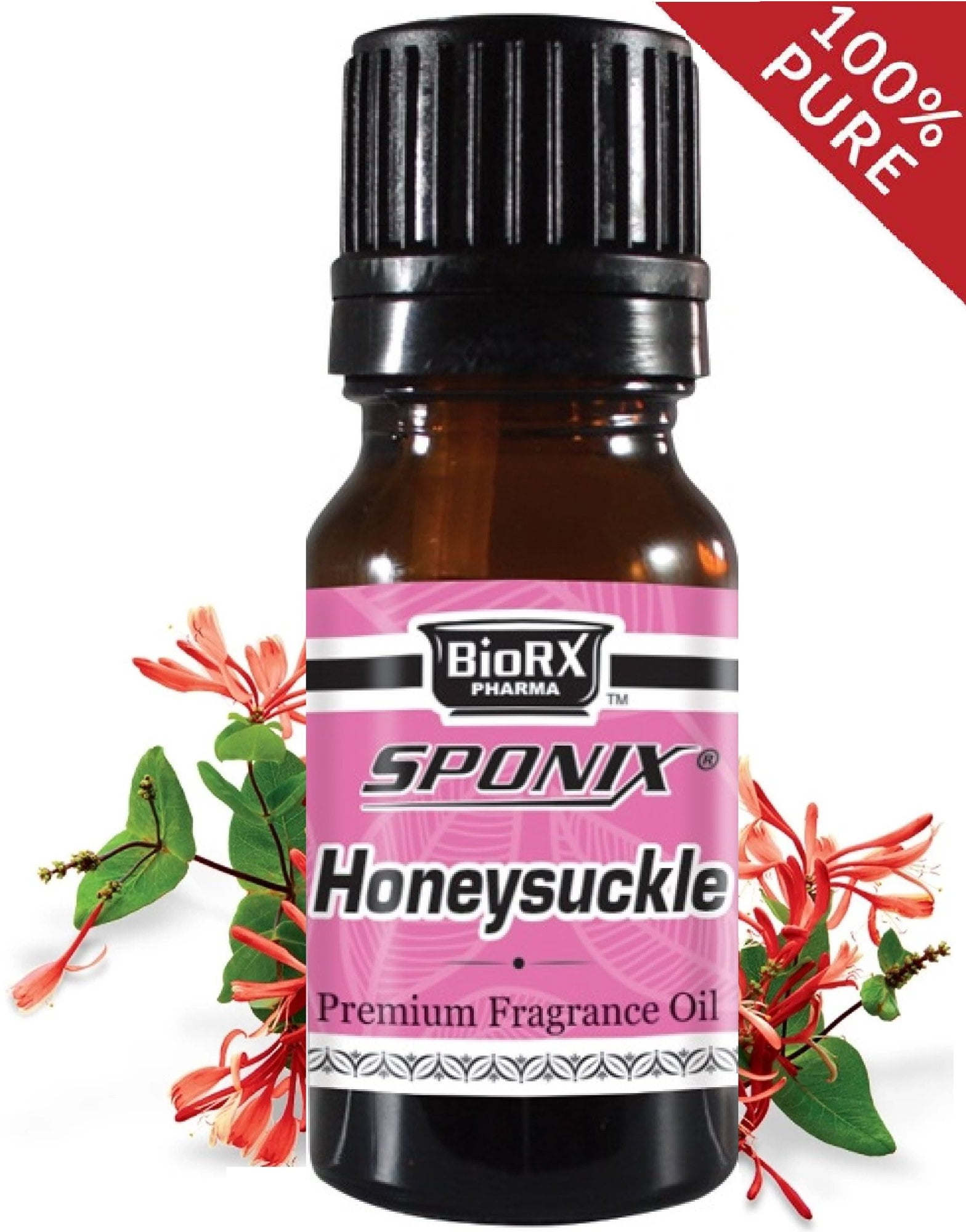 Honeysuckle Fragrance Oil Aromatic Premium Grade Scented Perfume Oil Perfume 10 ml / .33 oz by Sponix Made in USA