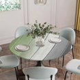 thumbnail image 5 of Sage Green Gray Ombre Round Tablecloth for 36-44 Inch Tables, Fitted Table Cover with Elastic Edge, Vintage Country Wooden Waterproof Outdoor Table Cloth Protector for Patio Garden Dinner Picnic, 5 of 9