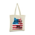 thumbnail image 2 of Awkward Styles American Cat Canvas Tote Bag Nerd Cat Book Bag Patriotic Gifts for Cat Lovers USA Cat Shopping Bag American Flag Reusable Shopper Bag USA Gifts Cute 4th of July Tote Bag Geek Cat Bag, 2 of 5