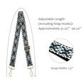 thumbnail image 4 of Wrapables Wide Adjustable Crossbody Handbag Strap, Women's Replacement Bag Strap for Purses, Blue Deco, 4 of 7