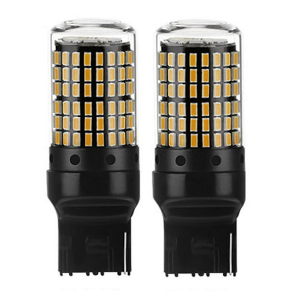 2Pcs Car LED Bulbs 3157 P27-7W T25 LED P27W Canbus Lamp High Power No Error Free Reverse Light Turn Brake Lamp Yellow