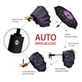 thumbnail image 5 of Inverted Umbrella Double Layer Automatic Folding Reserve Umbrella Windproof UV Protection for Rain Car Travel Outdoor Men Women, Sakura, 5 of 7