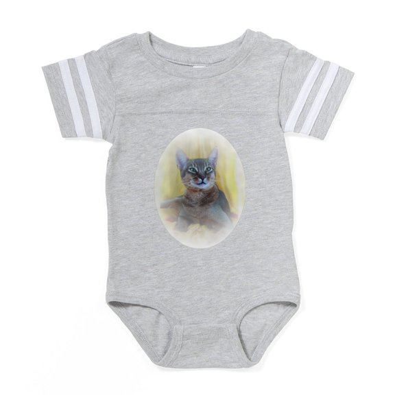 CafePress - Photo Vignette Abyssinian2 - Cute Infant Baby Football Bodysuit