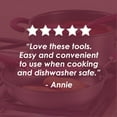 thumbnail image 2 of Rachael Ray Tools and Gadgets 3 Piece Lazy Spoon and Flexi Turner Nonstick Kitchen Utensil Set, Burgundy, 2 of 6