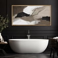 thumbnail image 5 of IDEA4WALL Extra Large Framed Canvas Print Wall Art Watercolor Abstract Earth Tones Artwork Nature Vintage Pastel Fine Art Decorative Relax/Calm for Rooms Decor - 60"x30", 5 of 5