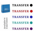 thumbnail image 7 of Printtoo Transfer Self Inking Rubber Stamp Pre-Inked Office Stamp- Home Office Business Stationery, Blue- 42 x 9 mm, 7 of 7