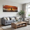 thumbnail image 3 of Canvas Wall Art for Living Room - Large Red Tree of Life Canvas Prints, Modern Abstract Nature Painting Wall Decor for Bedroom Bathroom and Office, 3 of 7