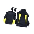 thumbnail image 2 of veasfak Computer Office Chair Slipcovers Breathable Swivel Chair Gaming Chair Covers Black Yellow, 2 of 9