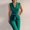 Green, variant on Fashion Womens Bandage Solid Cold Shoulder Suspender Cami Pants Zipper Jumpsuit Hot6s4486332