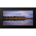 thumbnail image 2 of Zheng, Michael 14x9 Black Modern Framed Museum Art Print Titled - Denali Reflection, 2 of 5