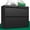 Black, variant on IKIMI 2-Drawer Lateral File Cabinet with Lock, 26.77" Wide Metal Filing Cabinet for Letter/Legal/A4 Files, Black