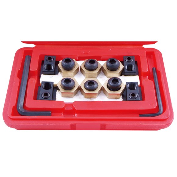 HHIP 3900-0318 Kit de tuercas de sujeción con ranura en T de acero de 4 piezas de 5/8""