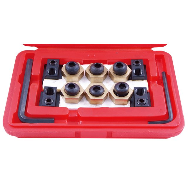 HHIP 3900-0318 Kit de tuercas de sujeción con ranura en T de acero de 4 piezas de 5/8""