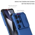 thumbnail image 3 of Decase for Samsung Galaxy S25 Ultra Case with Slide Cover, Silicone TPU Bumper Tough PC Cover with Kickstand, Military Shockproof Protective Phone Case for Samsung S25 Ultra,Blue, 3 of 10