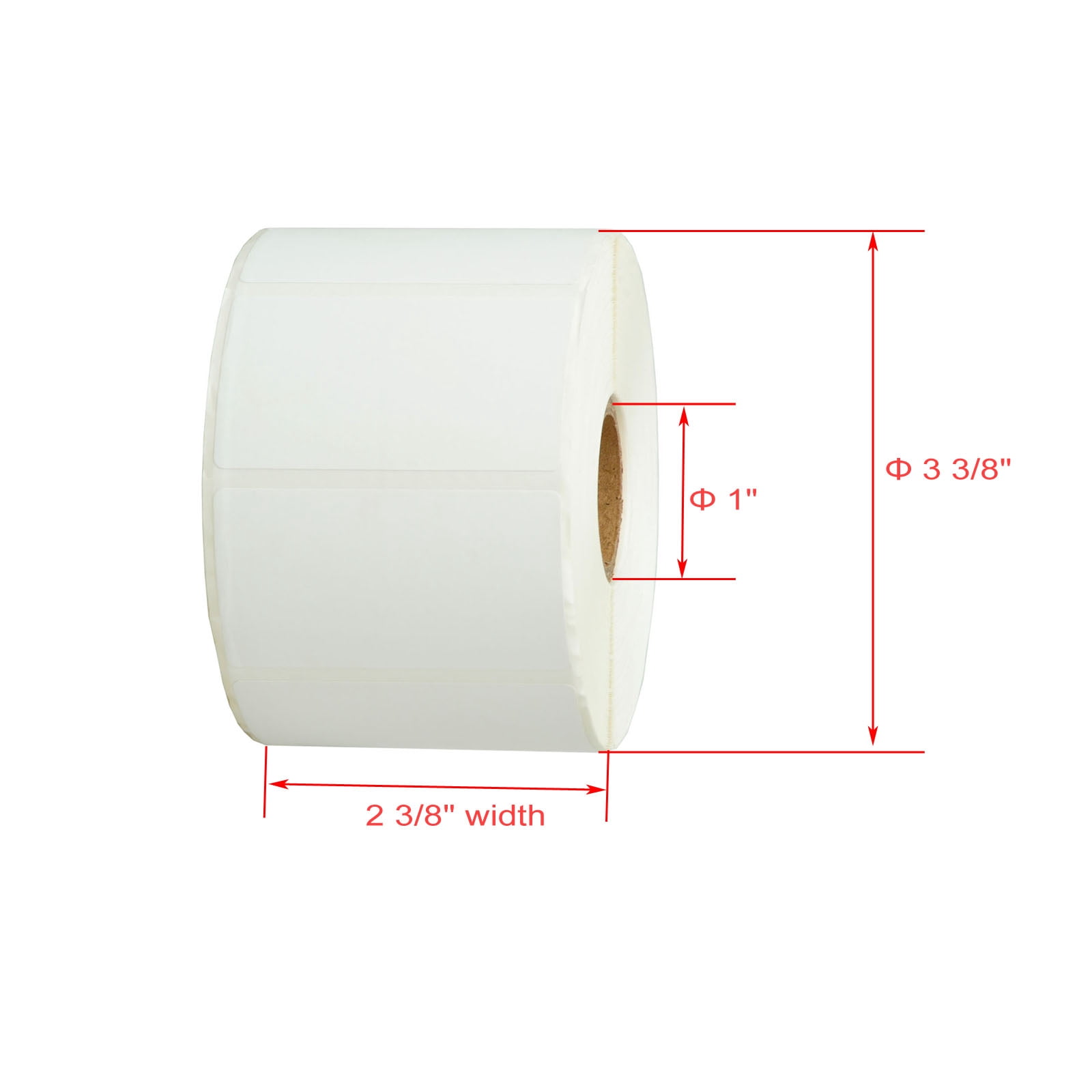 GREENCYCLE 6 Roll (1000 Labels/Roll) Compatible Direct Thermal Paper Label 2.25x1.25'' (2-1/4 x 1-1/4 inch ) 1'' Core Blank Shipping Address Multi-function Labels For Zebra ZP-450 Label Printer