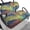 Tropical Palm Print, variant on HUIACONG Tropical Palm Print Universal Golf Cart Seat Covers Cooling & Absorbent Towel Blanket and Backrest Cover, Cute Soft Keep Seat Comfortable and Cool Golf Cart Seat Covers 2 Pack for EZGO