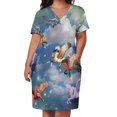 thumbnail image 3 of Ropa con bolsos para mujer Vestido de cumpleaños Animales legendarios Pegaso volando en el cielo nocturno 8 Pegasos en todos los colores, 3 of 7